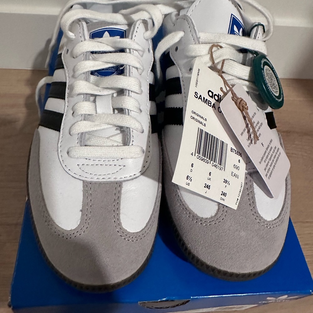 NWT Adidas Samba OG White M6.5 / W7.5